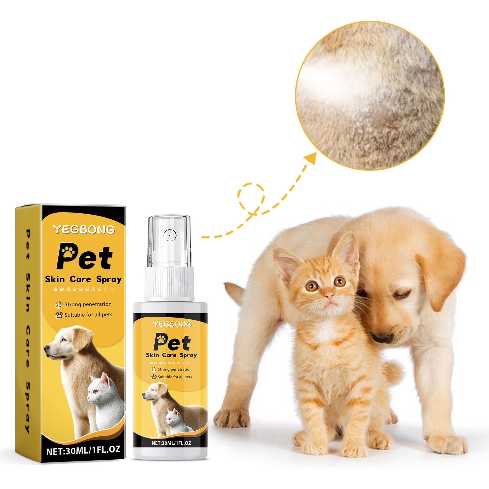 Preserved Moss Sheet - Pet Skin Care Spray Cat Dog