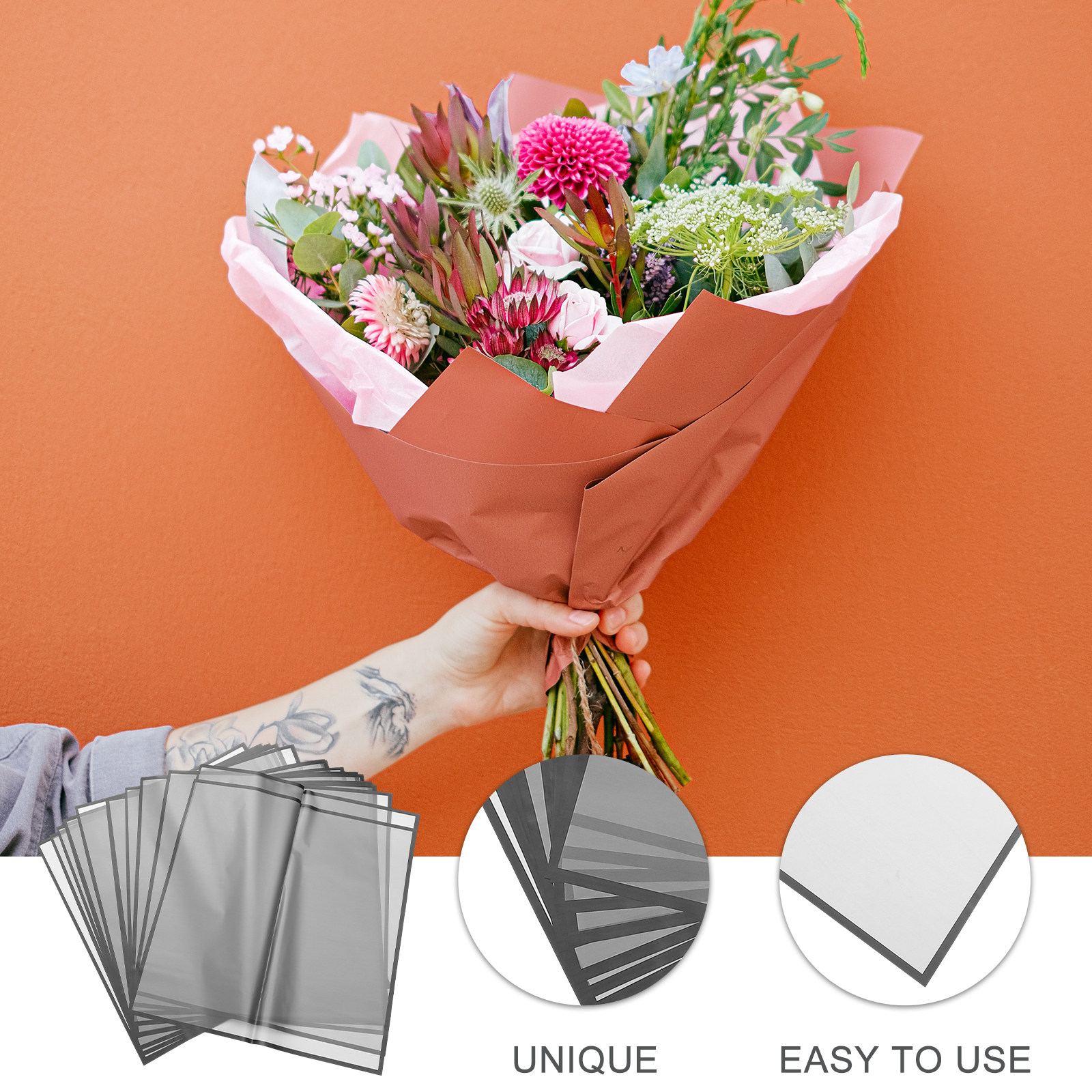20 Sheets Premium Matte Floral - Anda Florist Supply ulasan dan harga