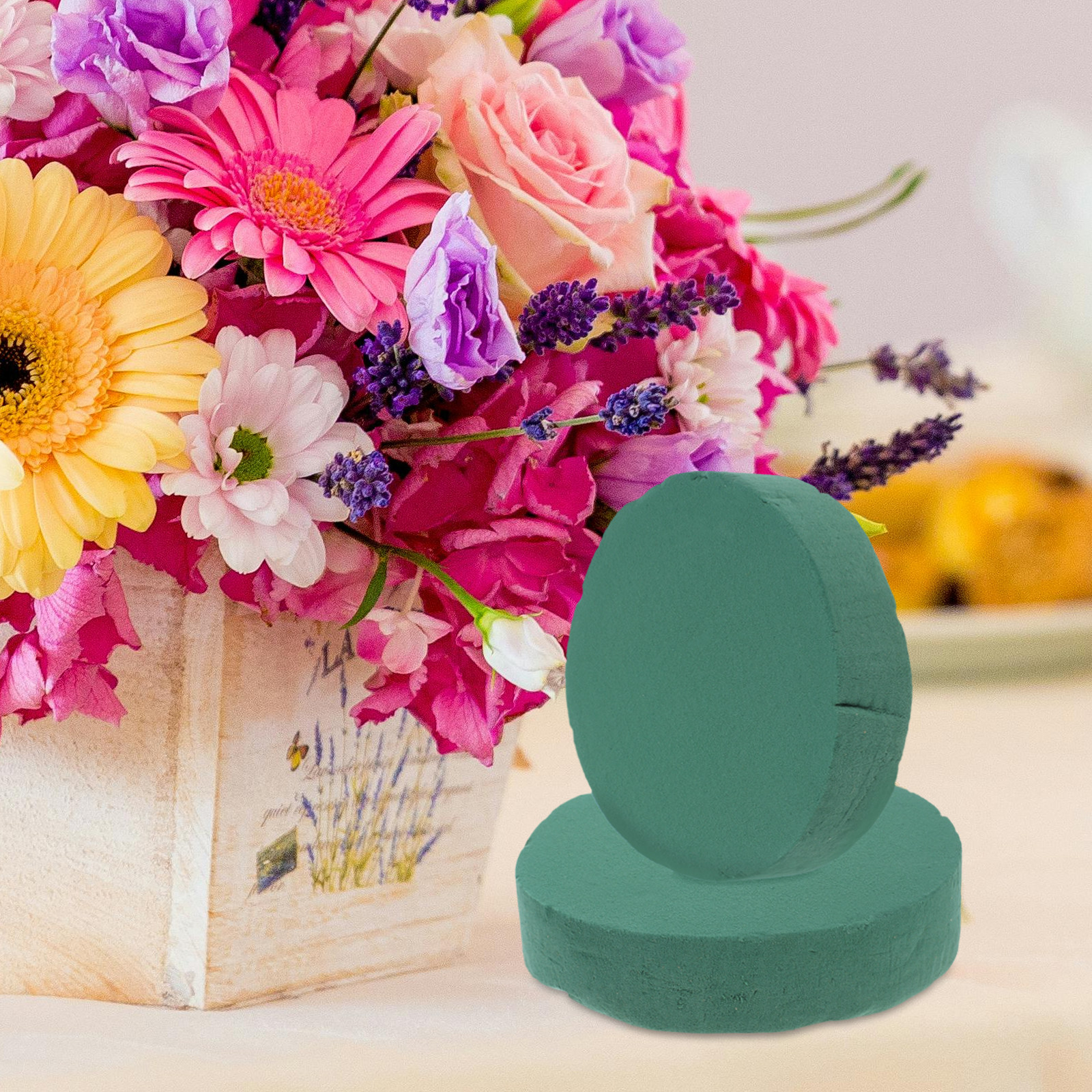 2Pcs Round Floral Foam Blocks  - Anda Florist Supply ulasan dan harga