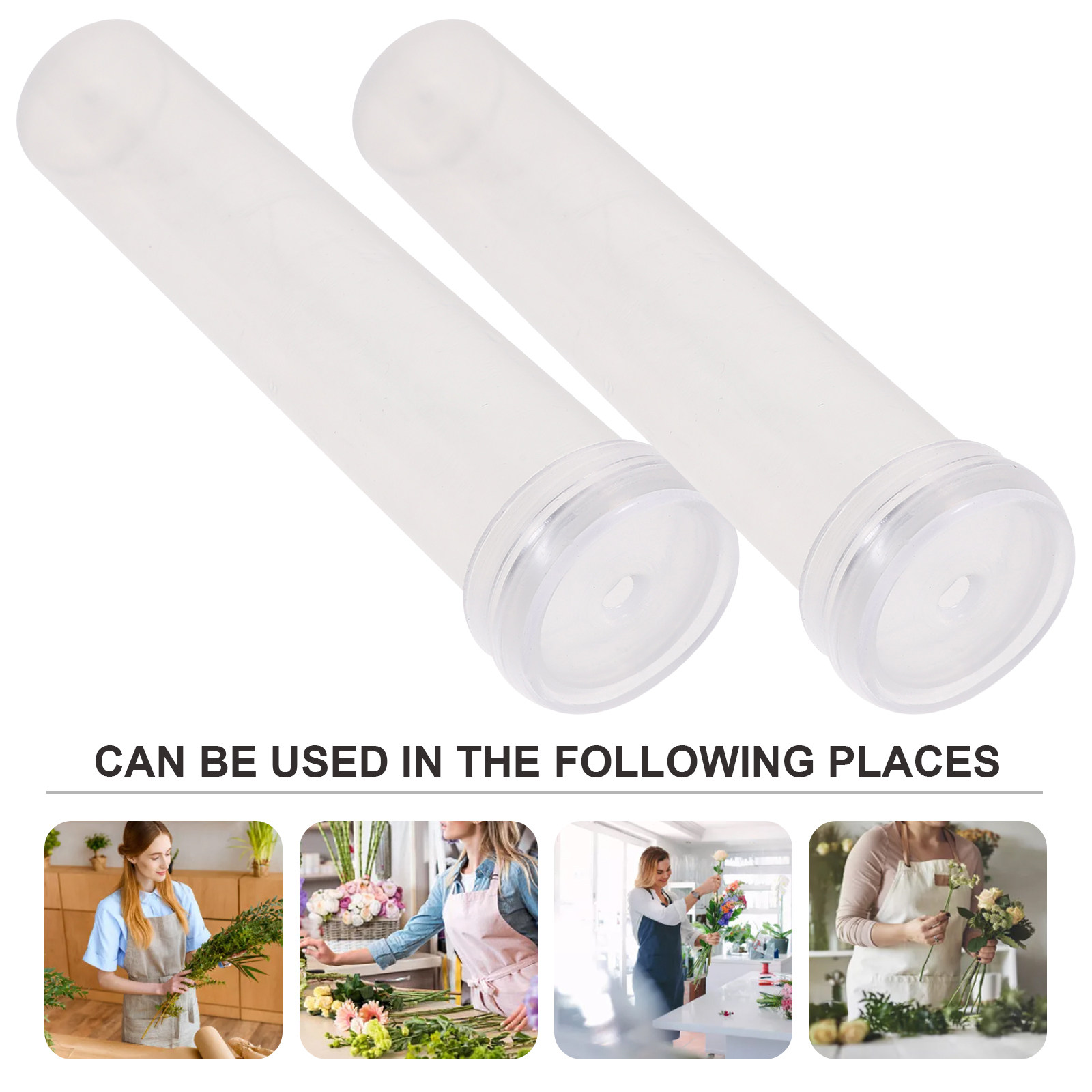 100Pcs Flower Tube Set Transpa - Anda Florist Supply ulasan dan harga